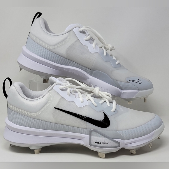 NIKE ZOOM FORCE TROUT 9 PRO BASEBALL CLEAT WHITE FB2907-100 MEN'S SIZE 14 NEW - Picture 1 of 11